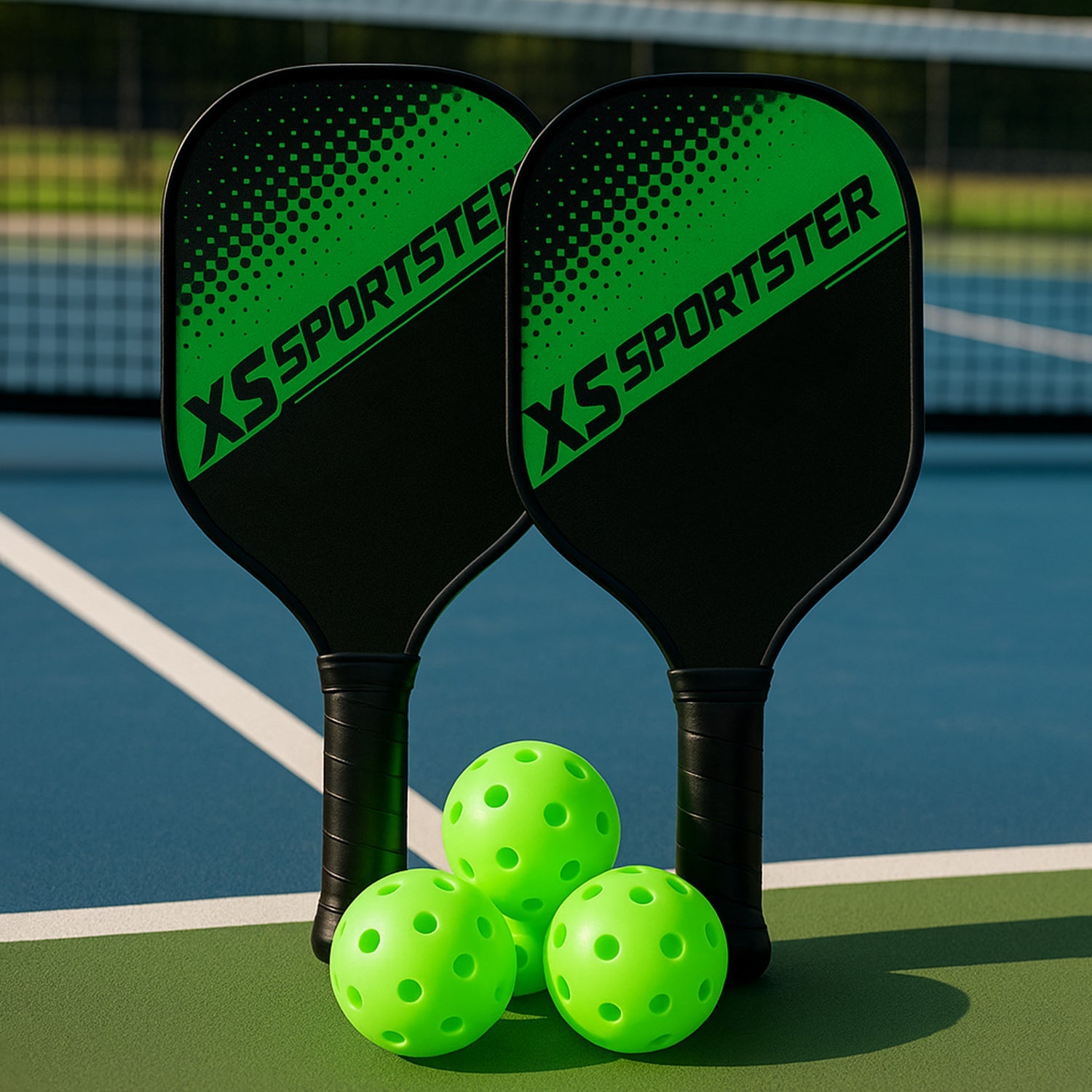 Konex Professional Outdoor Pickleball Paddle and Ball (1 Set)